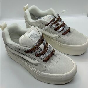 Womens Vans Knu Stack Shoe Multi Marshmallow White Stackform Platform W 4.5 M 6